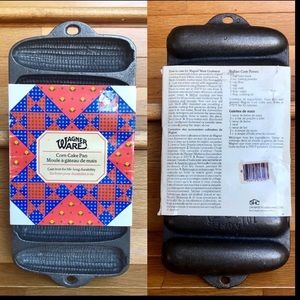 New WAGNER WARE Cast Iron Cornbread Mold Corn Bread Mold Cake Pan Baking Pan